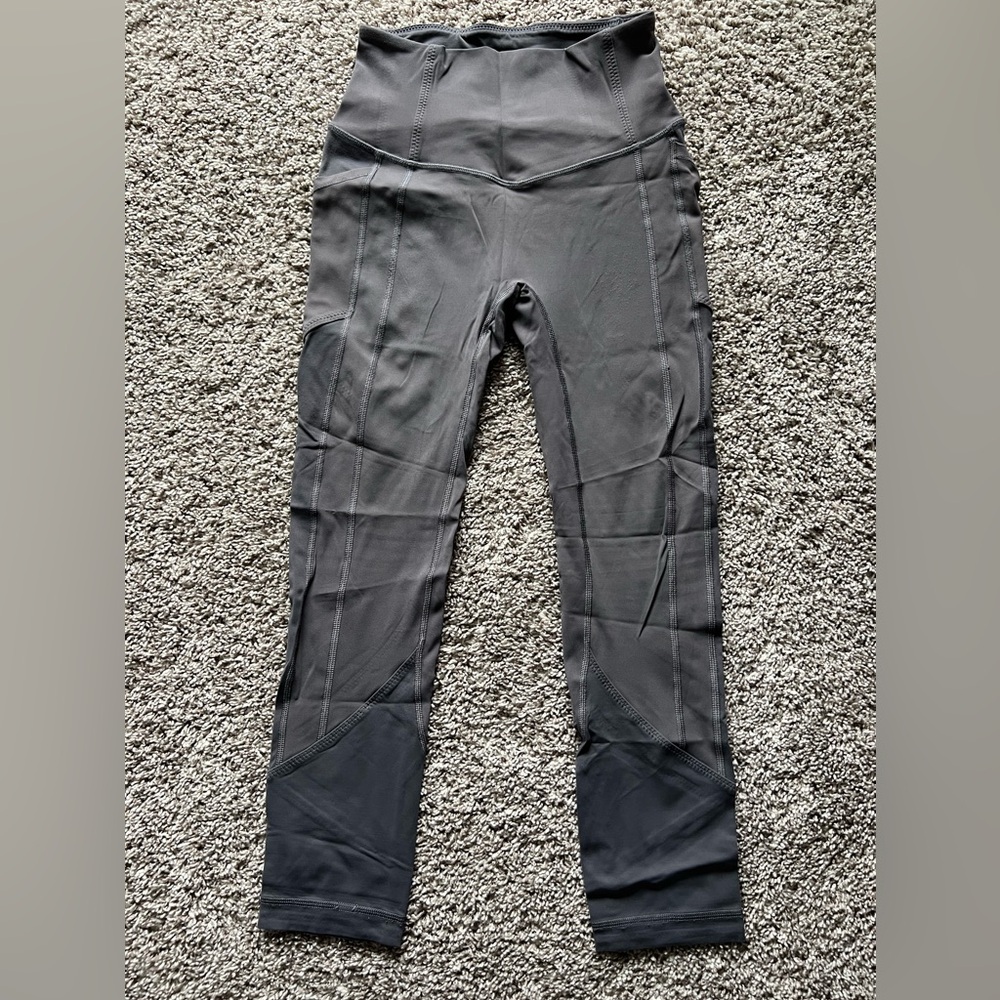 Lululemon Gray Pocket Training Leggings